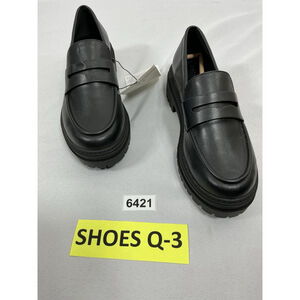 Womans Pb3 NWT The Drop Slipon Chunky Penny Loafers 7 Black